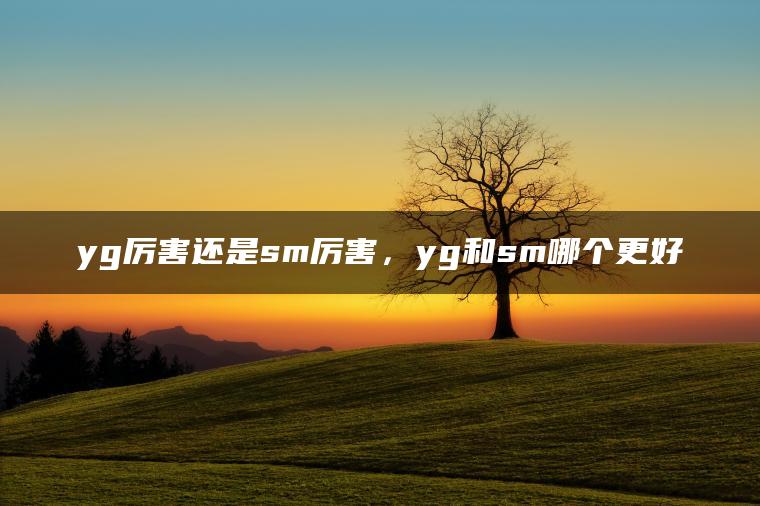 图片[1] | yg厉害还是sm厉害，yg和sm哪个更好 | ae插件合集
