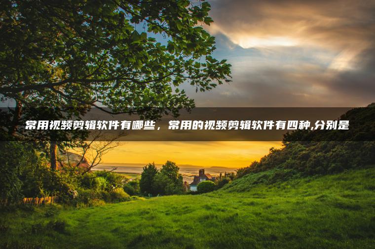 常用视频剪辑软件有哪些，常用的视频剪辑软件有四种,分别是