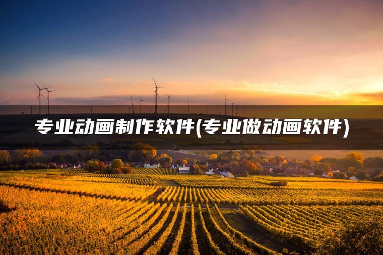 图片[1] | 专业动画制作软件(专业做动画软件) | ae插件合集