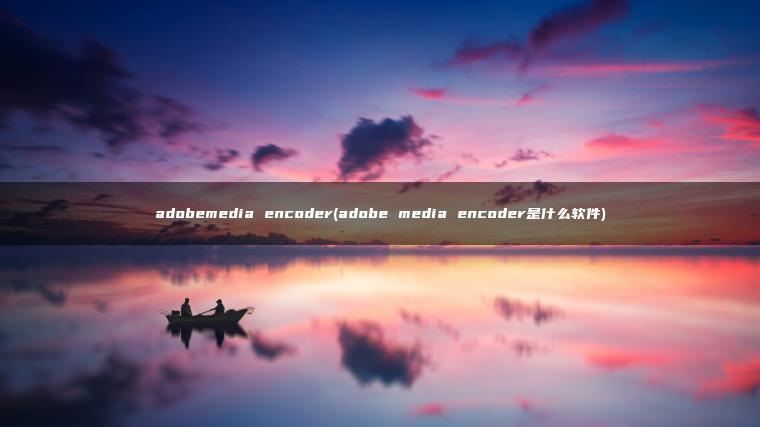 adobemedia encoder(adobe media encoder是什么软件)
