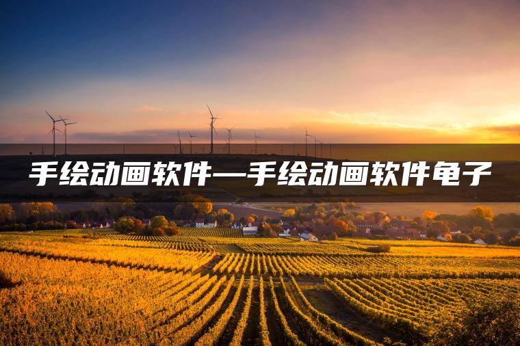 手绘动画软件—手绘动画软件龟子