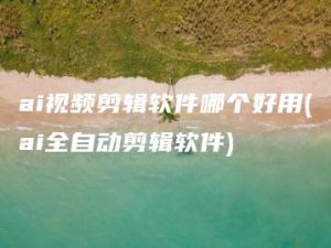 ai视频剪辑软件哪个好用(ai全自动剪辑软件) | ae插件合集