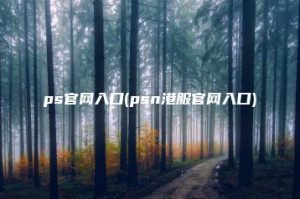 ps官网入口(psn港服官网入口) | ae插件合集