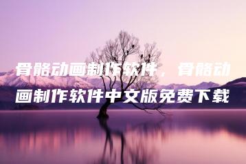 骨骼动画制作软件，骨骼动画制作软件中文版免费下载 | ae插件合集