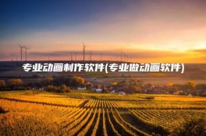 专业动画制作软件(专业做动画软件) | ae插件合集