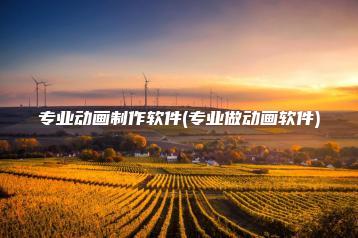 专业动画制作软件(专业做动画软件) | ae插件合集