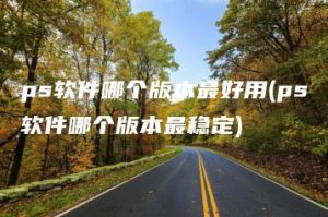 ps软件哪个版本最好用(ps软件哪个版本最稳定) | ae插件合集