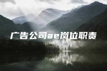 广告公司ae岗位职责 | ae插件合集