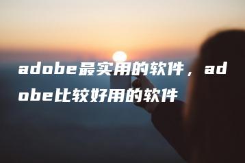 adobe最实用的软件，adobe比较好用的软件 | ae插件合集