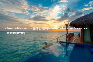 after effects cc是什么软件(adobe after effects cc 中文系列教程) | ae插件合集
