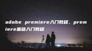 adobe premiere入门教程，premiere基础入门教程 | ae插件合集