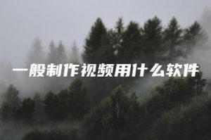 一般制作视频用什么软件 | ae插件合集