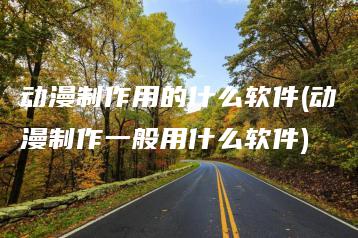 动漫制作用的什么软件(动漫制作一般用什么软件) | ae插件合集