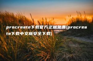 procreate下载官方正版免费(procreate下载中文版安全下载) | ae插件合集