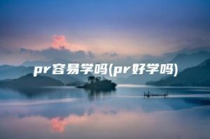 pr容易学吗(pr好学吗) | ae插件合集