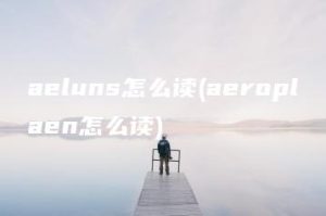 aeluns怎么读(aeroplaen怎么读) | ae插件合集