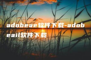 adobeae软件下载-adobeail软件下载 | ae插件合集