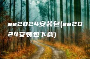 ae2024安装包(ae2024安装包下载) | ae插件合集