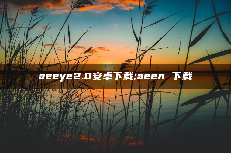 aeeye2.0安卓下载;aeen 下载