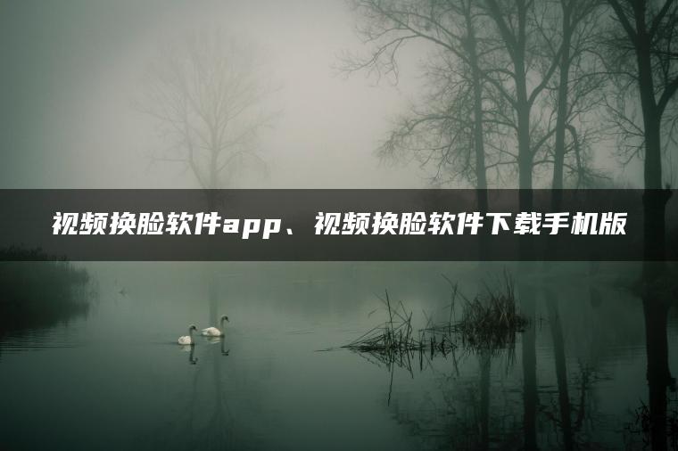 视频换脸软件app、视频换脸软件下载手机版