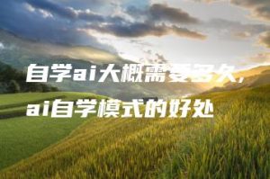 自学ai大概需要多久,ai自学模式的好处 | ae插件合集
