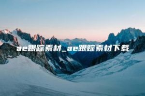 ae跟踪素材_ae跟踪素材下载 | ae插件合集