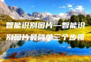 智能识别图片—智能识别图片最简单三个步骤 | ae插件合集