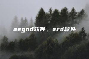 aegnd软件、ard软件 | ae插件合集