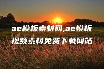 ae模板素材网,ae模板视频素材免费下载网站 | ae插件合集