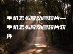 手机怎么做动画短片—手机怎么做动画短片软件 | ae插件合集