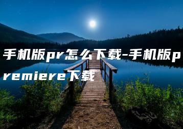 手机版pr怎么下载-手机版premiere下载 | ae插件合集