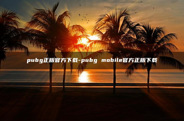 图片[1] | pubg正版官方下载-pubg mobile官方正版下载 | ae插件合集