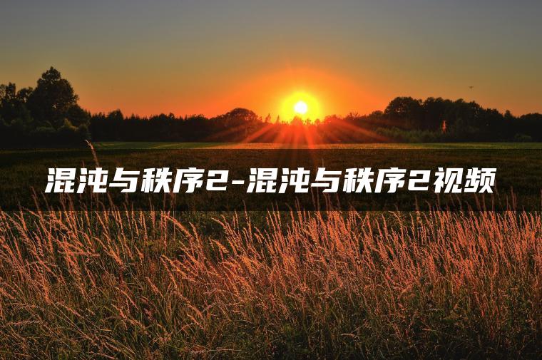 混沌与秩序2-混沌与秩序2视频