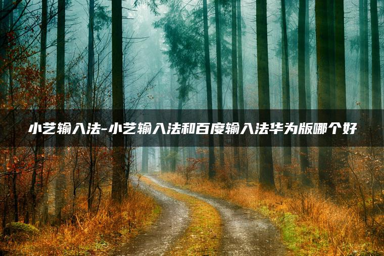 小艺输入法-小艺输入法和百度输入法华为版哪个好