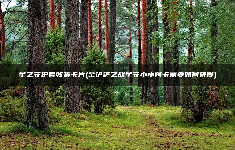 星之守护者收集卡片(金铲铲之战星守小小阿卡丽要如何获得)