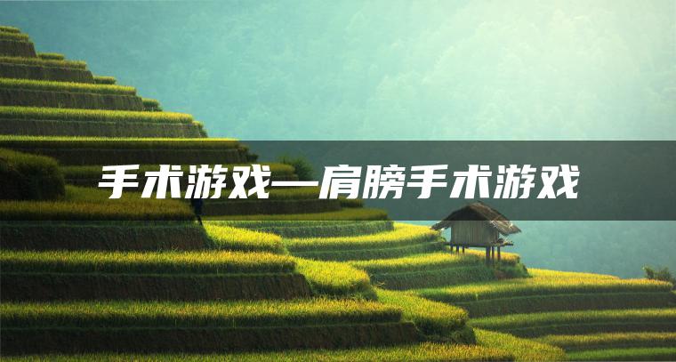 手术游戏—肩膀手术游戏