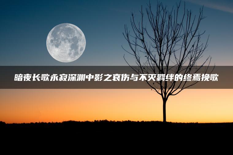 暗夜长歌永寂深渊中影之哀伤与不灭羁绊的终焉挽歌