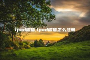 ipad微信,ipad微信怎么注册 | ae插件合集