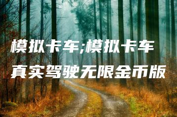 模拟卡车;模拟卡车真实驾驶无限金币版 | ae插件合集