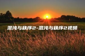 混沌与秩序2-混沌与秩序2视频 | ae插件合集