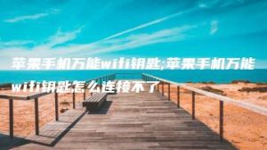 苹果手机万能wifi钥匙;苹果手机万能wifi钥匙怎么连接不了 | ae插件合集