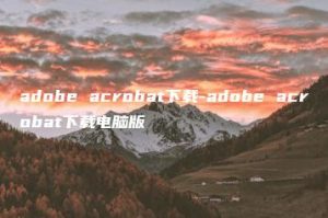 adobe acrobat下载-adobe acrobat下载电脑版 | ae插件合集