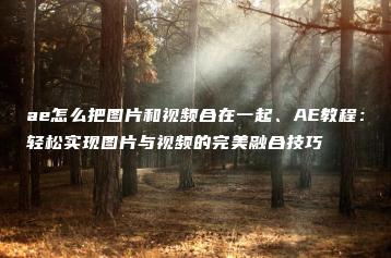 ae怎么把图片和视频合在一起、AE教程：轻松实现图片与视频的完美融合技巧 | ae插件合集
