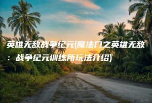 英雄无敌战争纪元(魔法门之英雄无敌：战争纪元训练所玩法介绍) | ae插件合集