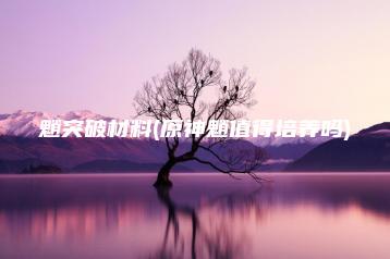 魈突破材料(原神魈值得培养吗) | ae插件合集