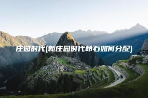 庄园时代(新庄园时代命石如何分配) | ae插件合集