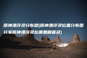 原神漂浮灵分布图(原神漂浮灵位置分布图分享原神漂浮灵在哪里刷最多) | ae插件合集