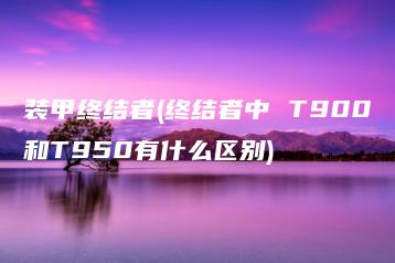 装甲终结者(终结者中 T900和T950有什么区别) | ae插件合集