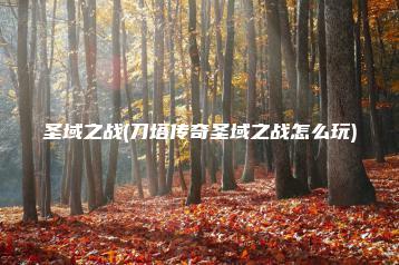 圣域之战(刀塔传奇圣域之战怎么玩) | ae插件合集