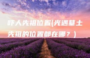 吓人先祖位置(光遇墓土先祖的位置都在哪？) | ae插件合集